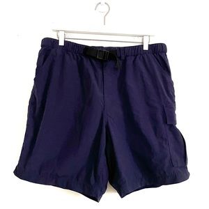 Vintage 90s Polo Sport Belted Nylon Shorts Cargo Pocket Hiking Swim Size Large